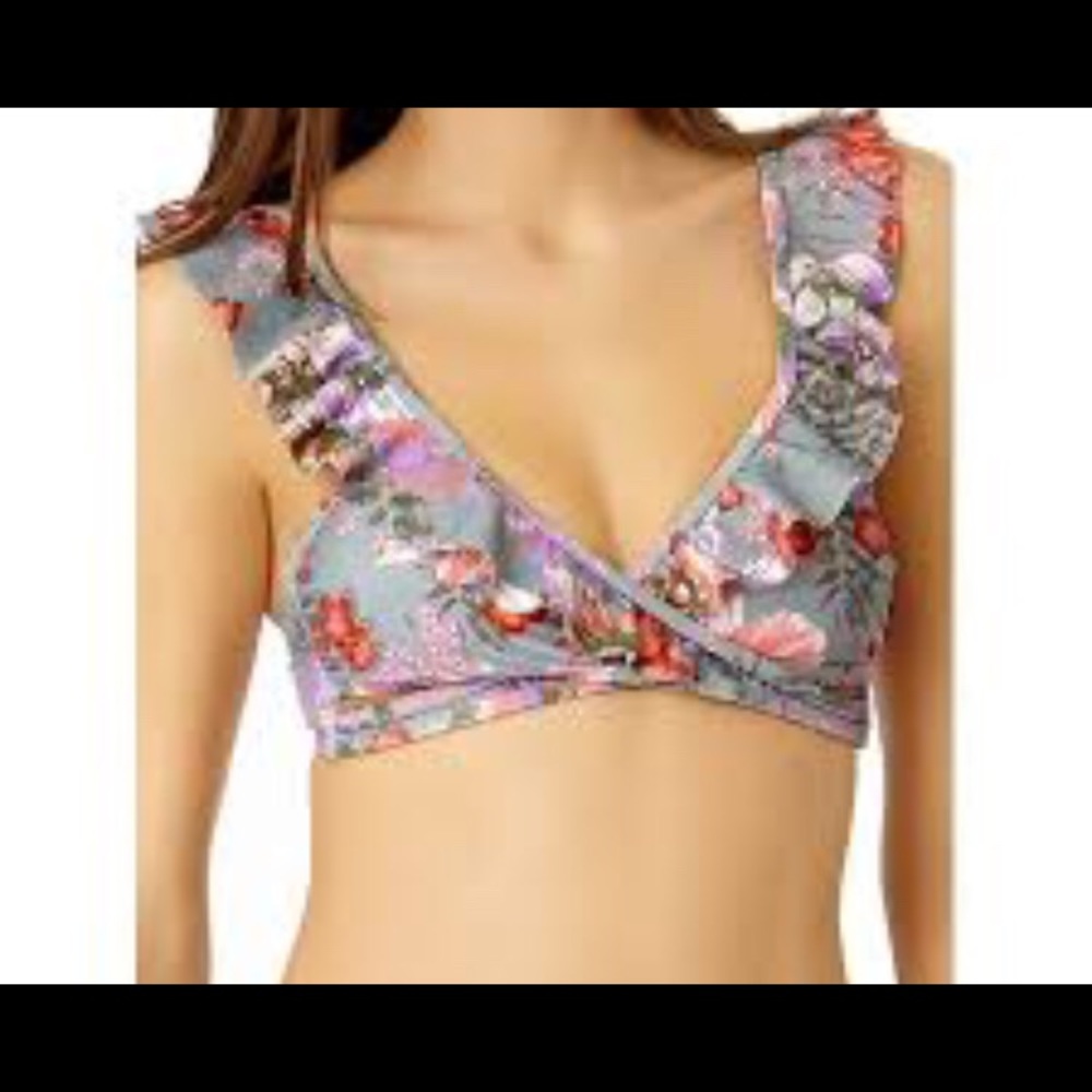 No boundaries bathing suit floral top